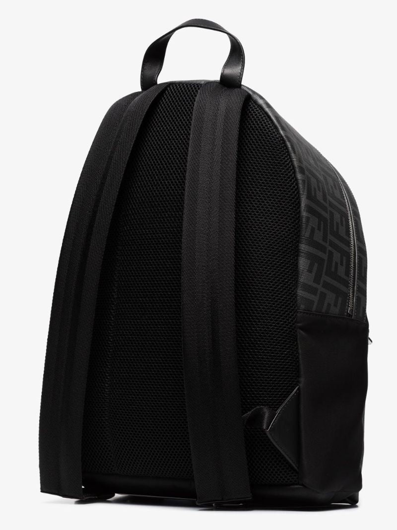 Black Ff Diagonal Stripe Backpack