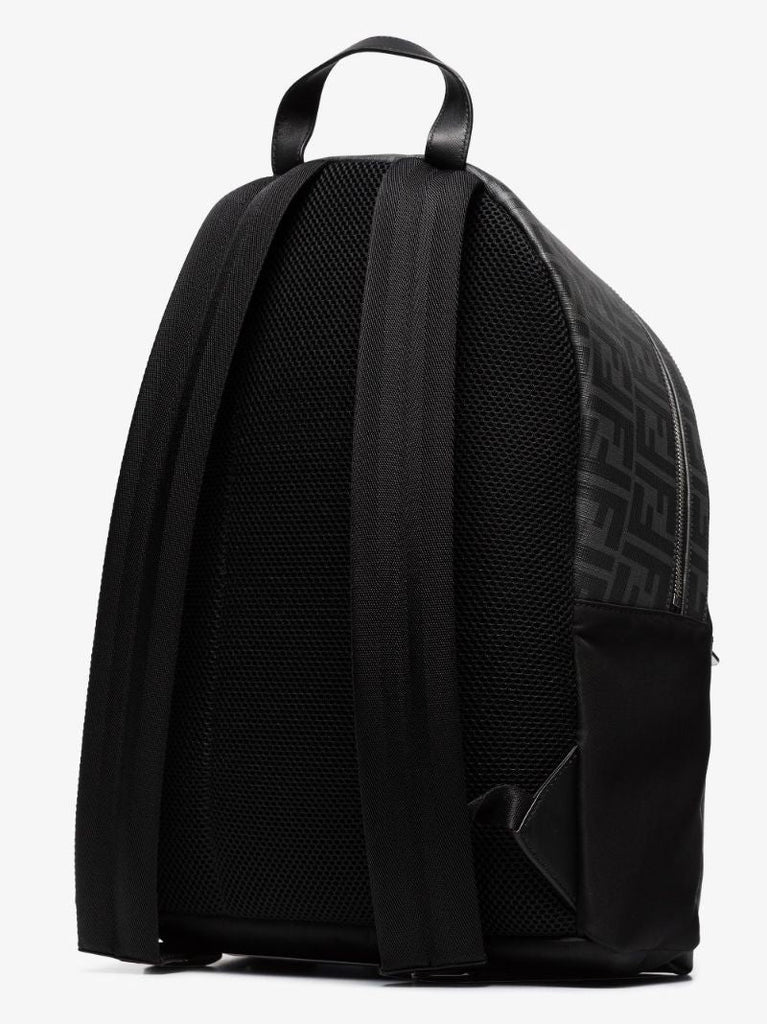 Black Ff Diagonal Stripe Backpack