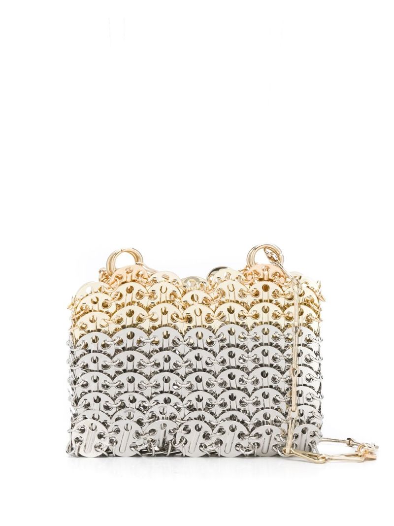 Silver and Gold-tone Nano 1969 Skyline Shoulder Bag