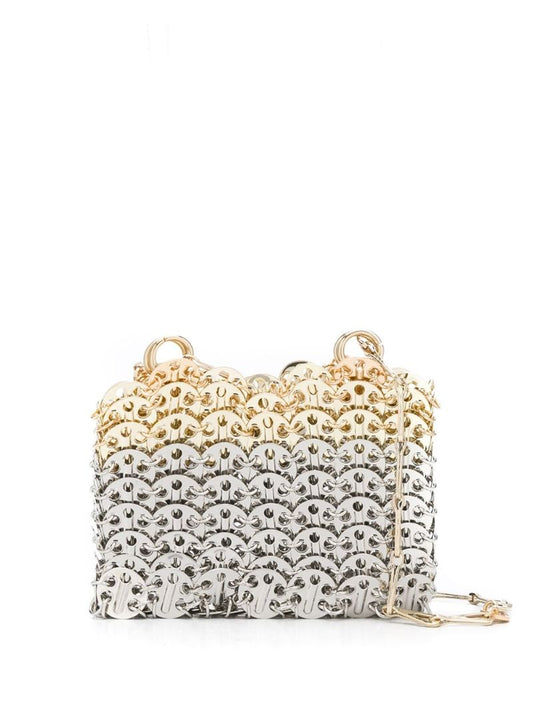 Silver and Gold-tone Nano 1969 Skyline Shoulder Bag