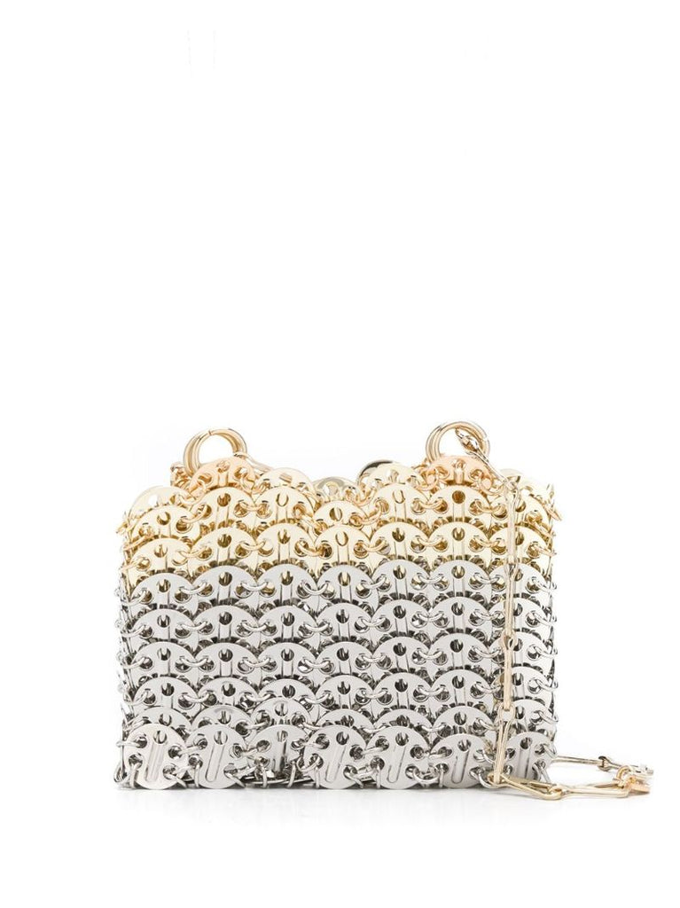 Silver and Gold-tone Nano 1969 Skyline Shoulder Bag