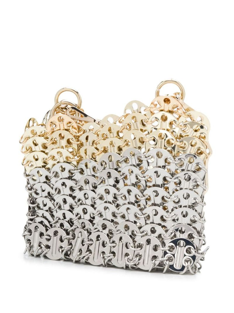 Silver and Gold-tone Nano 1969 Skyline Shoulder Bag