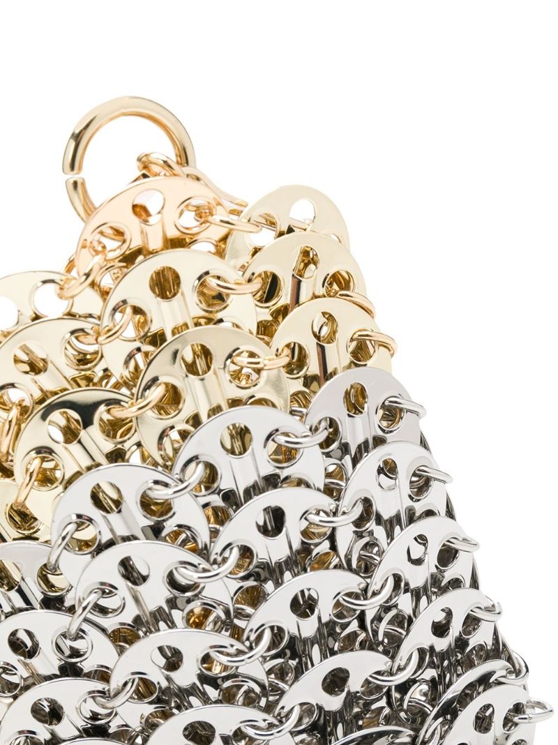 Silver and Gold-tone Nano 1969 Skyline Shoulder Bag