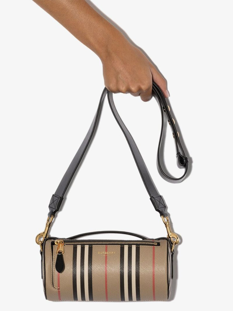 Neutral Boston Icon Stripe Bag