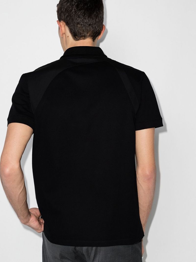 Black Logo Harness Polo Shirt
