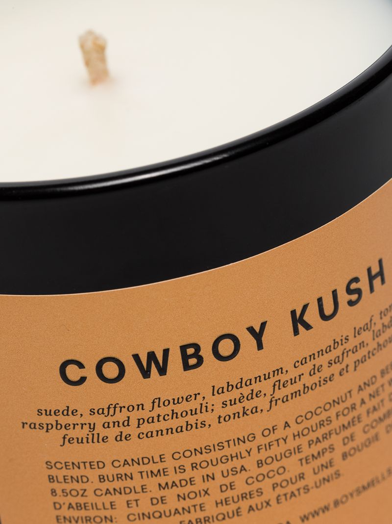 Black and White Cowboy Kush Candle