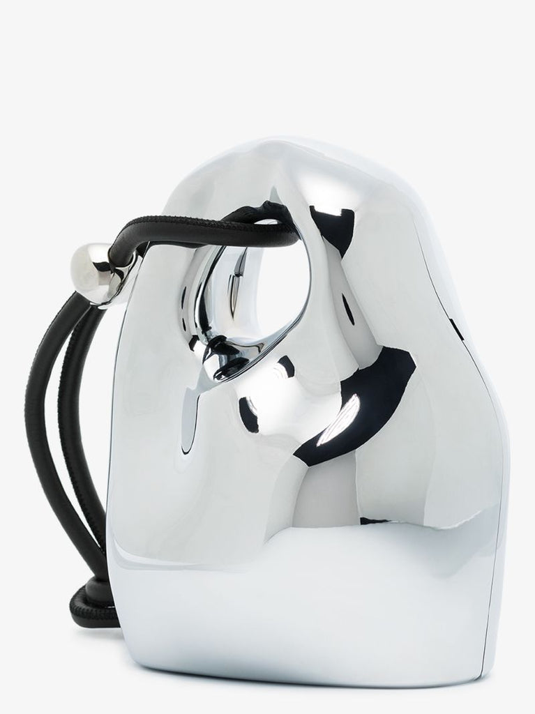 Silver-tone Ruby's Lost Stone Bucket Bag