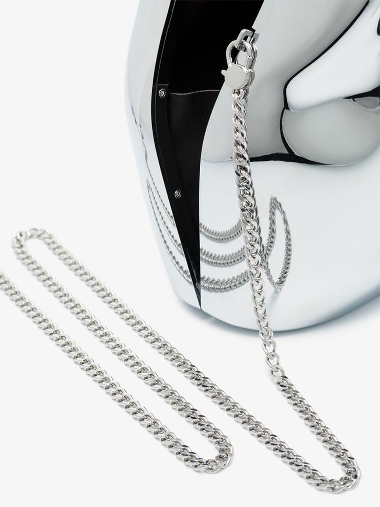 Silver-tone Ruby's Lost Stone Bucket Bag