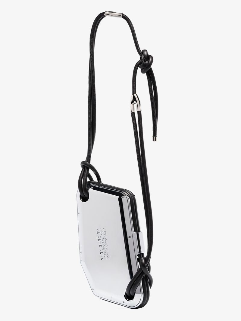 Silver Tone Metal Cross Body Bag