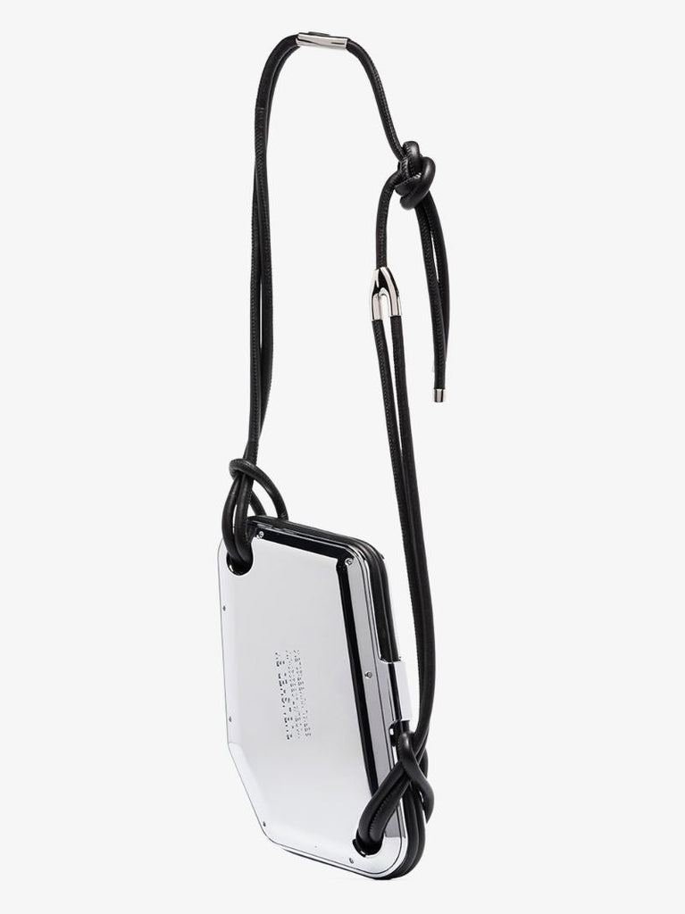 Silver Tone Metal Cross Body Bag