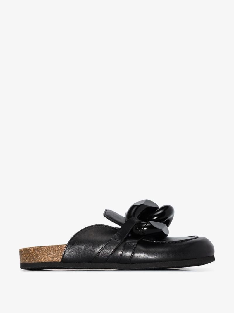 Chain-toe Slip-on Mules