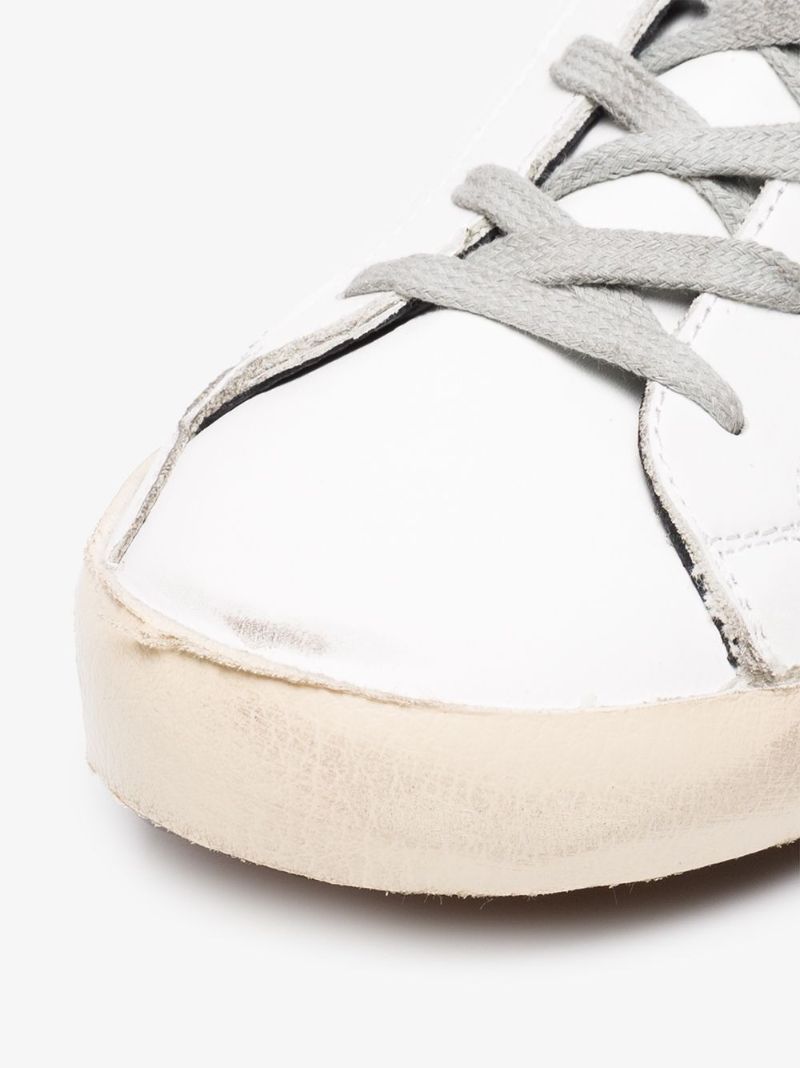 White Super-star Leather Sneakers
