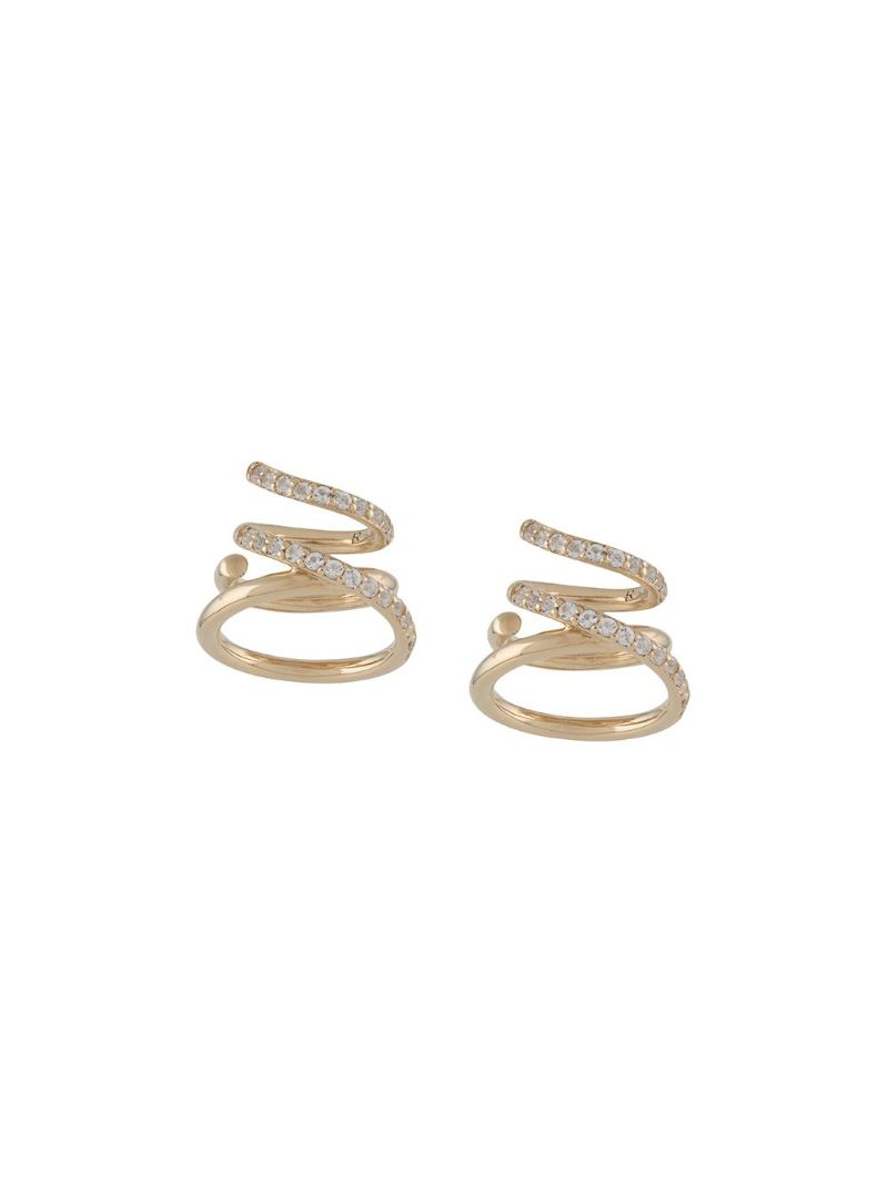 Gold Vermeil Flow Topaz Earrings