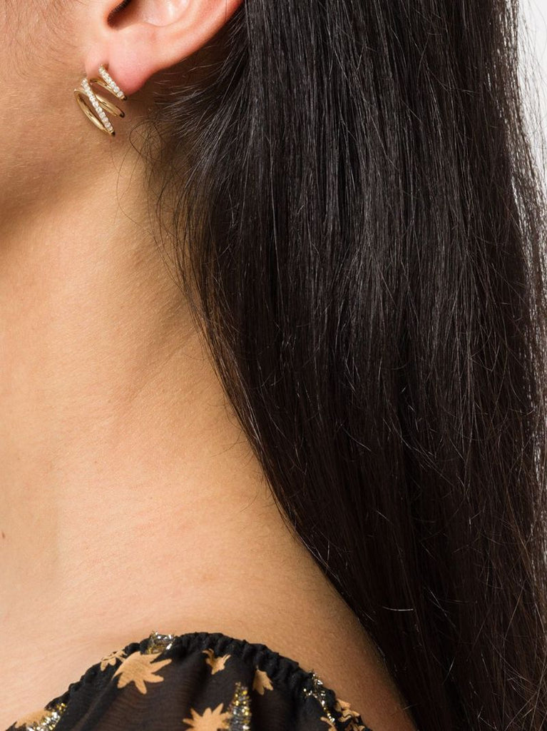 Gold Vermeil Flow Topaz Earrings