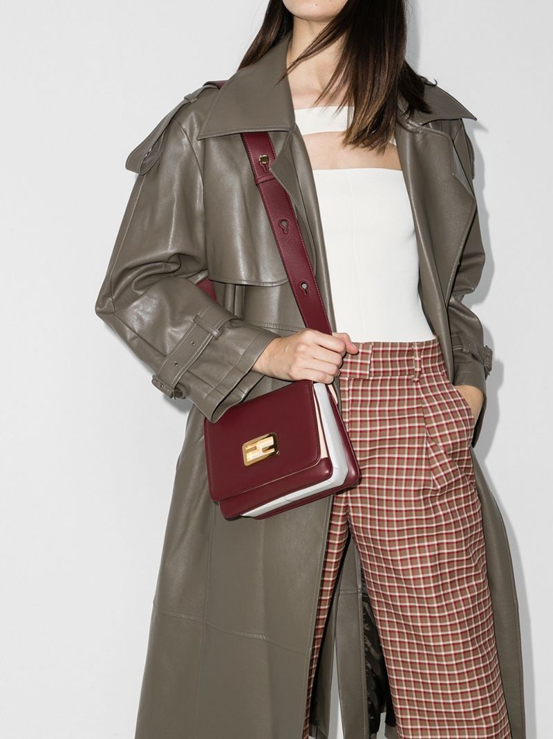 Red Id Small Leather Shoulder Bag