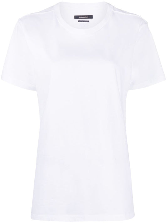White Annax Logo Print Organic Cotton T-shirt