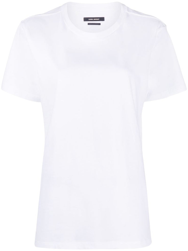 White Annax Logo Print Organic Cotton T-shirt