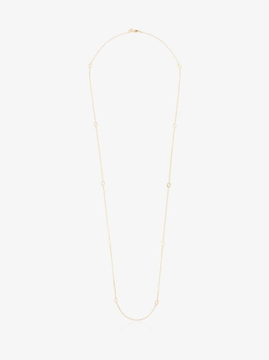 18k Yellow Gold Interlocking Gg Necklace