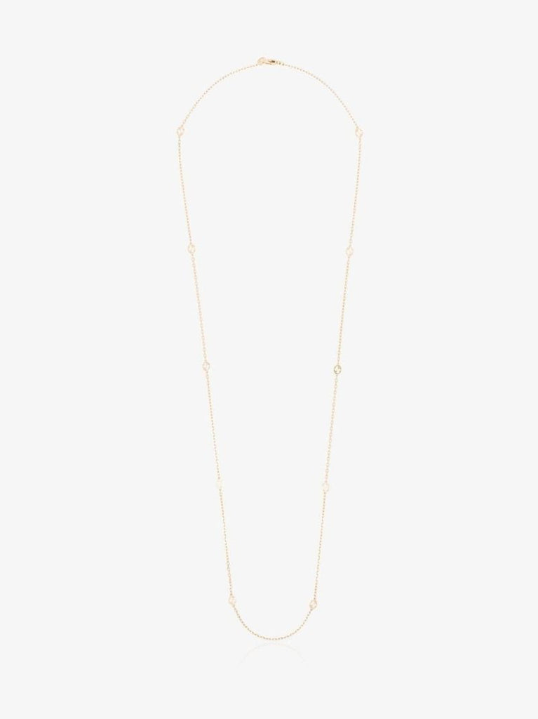 18k Yellow Gold Interlocking Gg Necklace