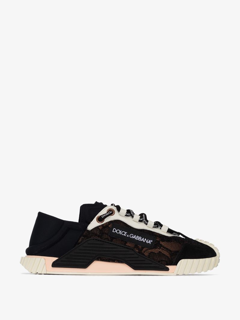 Black Ns1 Lace Detail Sneakers