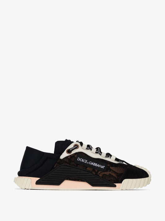 Black Ns1 Lace Detail Sneakers