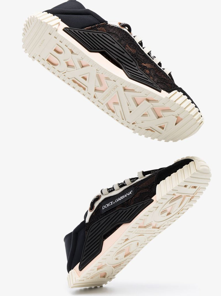 Black Ns1 Lace Detail Sneakers