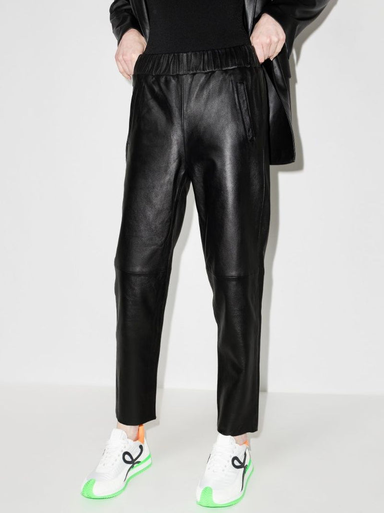 Noni Leather Track Pants