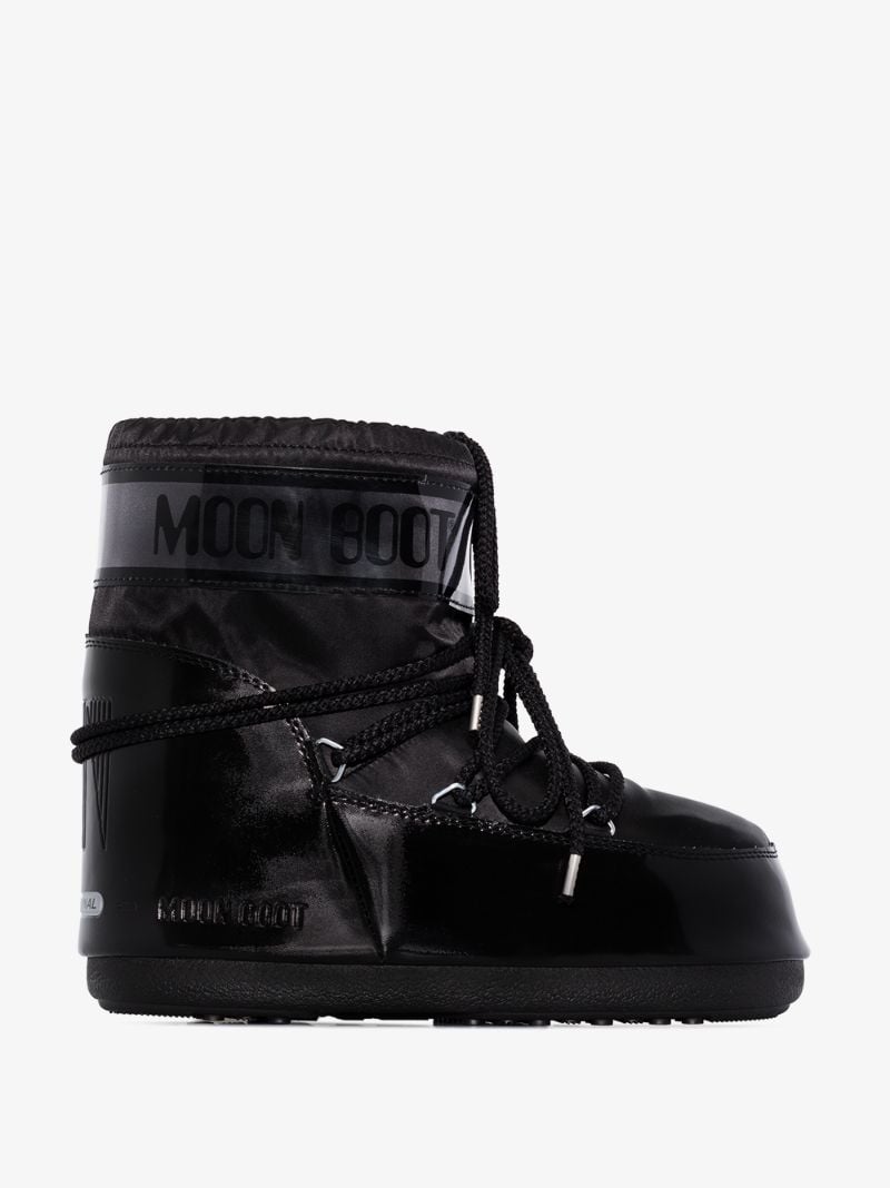 Black Glance Classic Low Snow Boots
