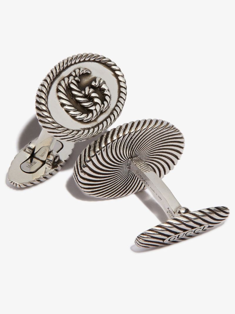 Sterling Silver Double G Cufflinks