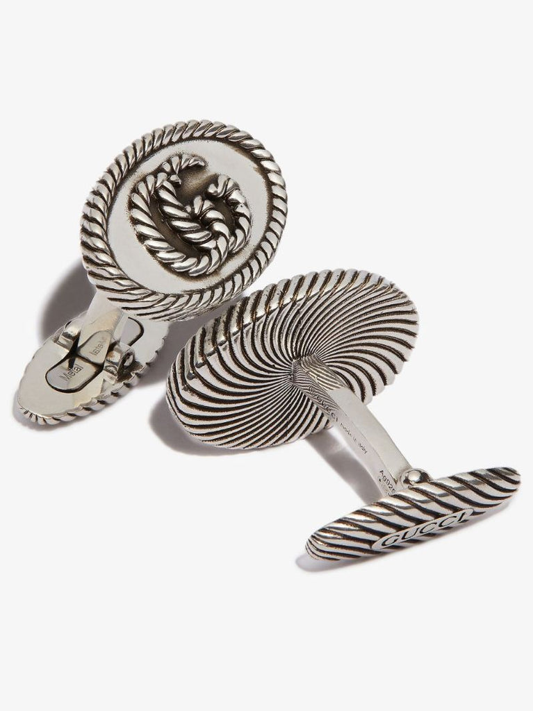 Sterling Silver Double G Cufflinks