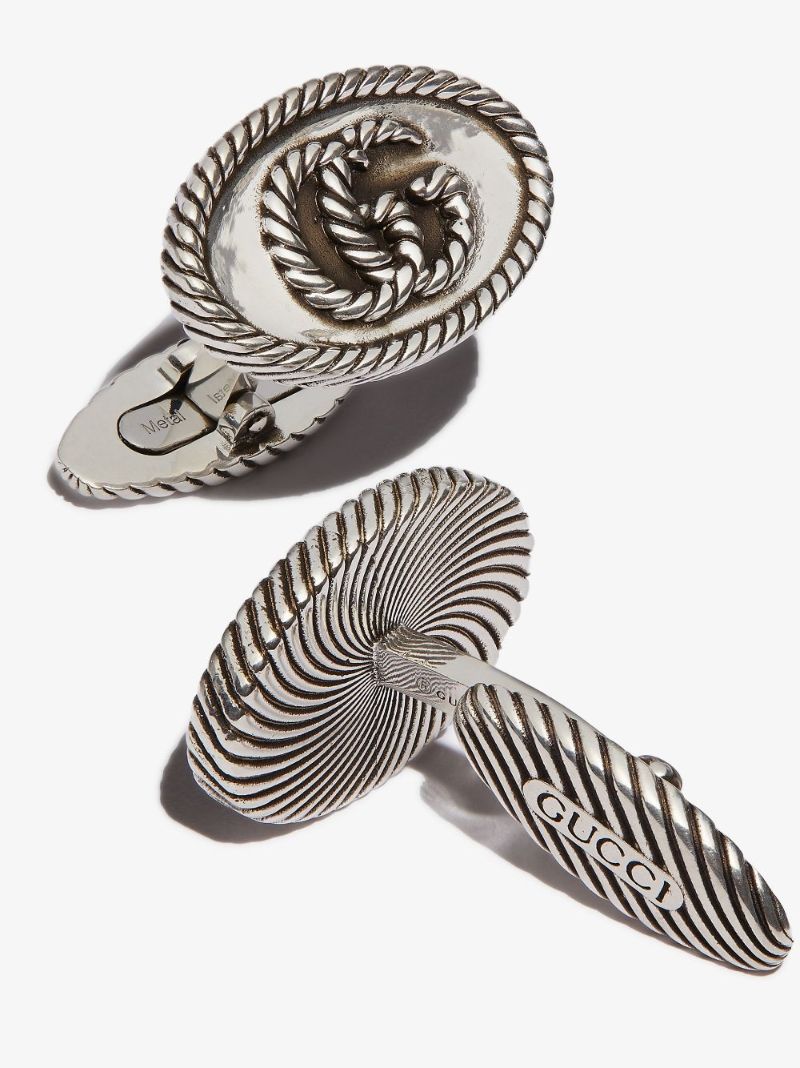 Sterling Silver Double G Cufflinks