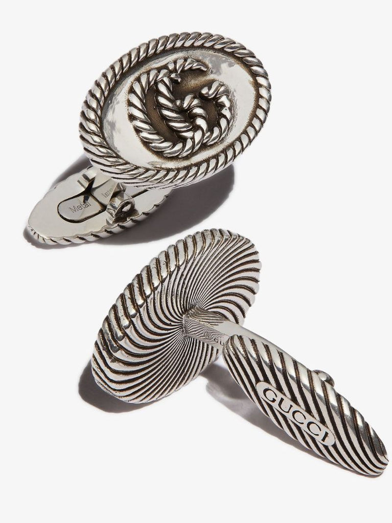 Sterling Silver Double G Cufflinks