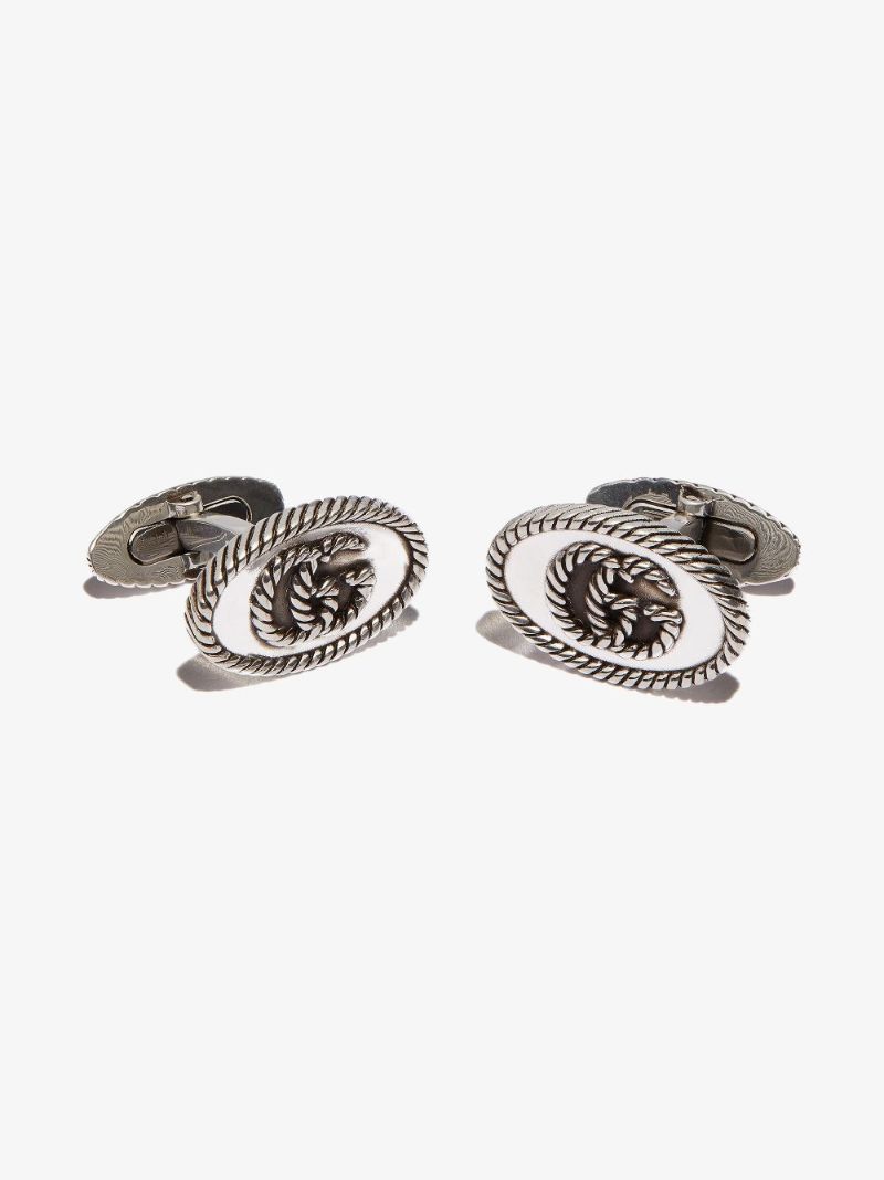Sterling Silver Double G Cufflinks