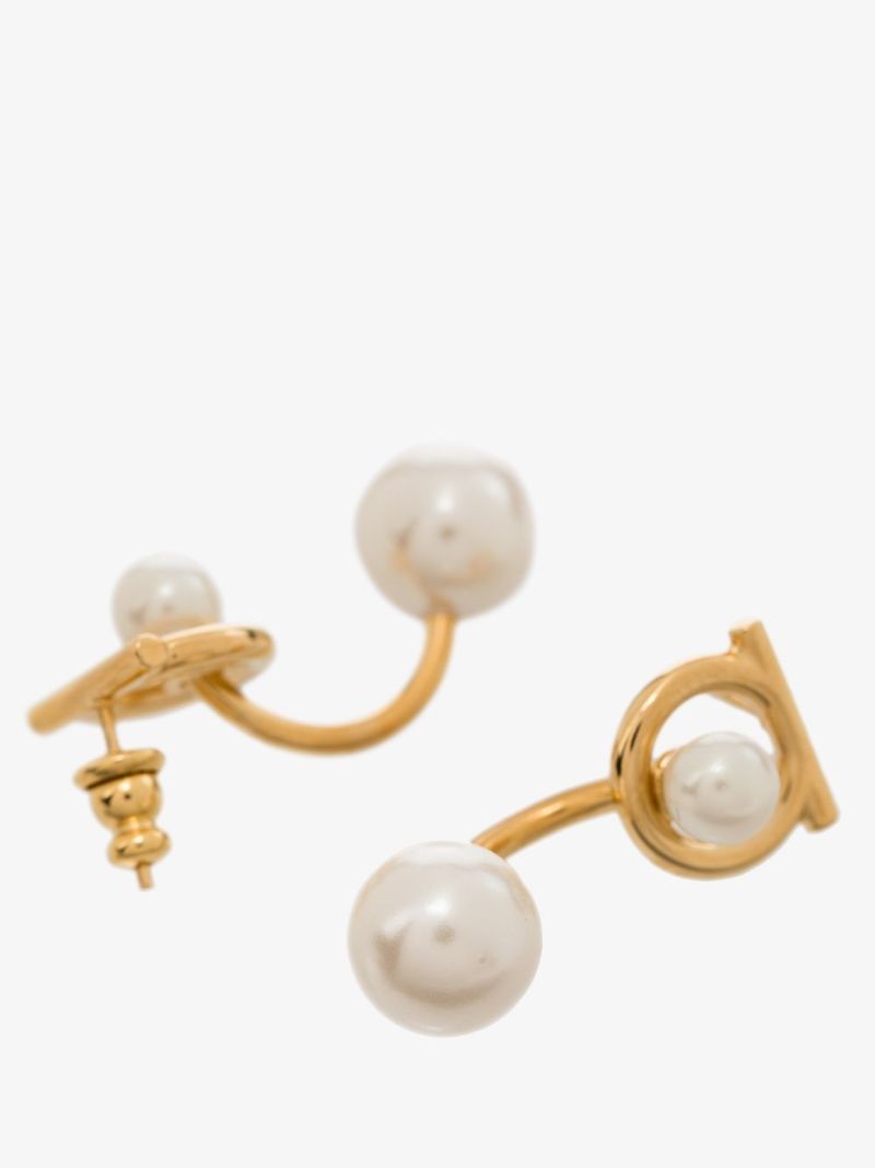 Gancini Pearl-embellished Earrings