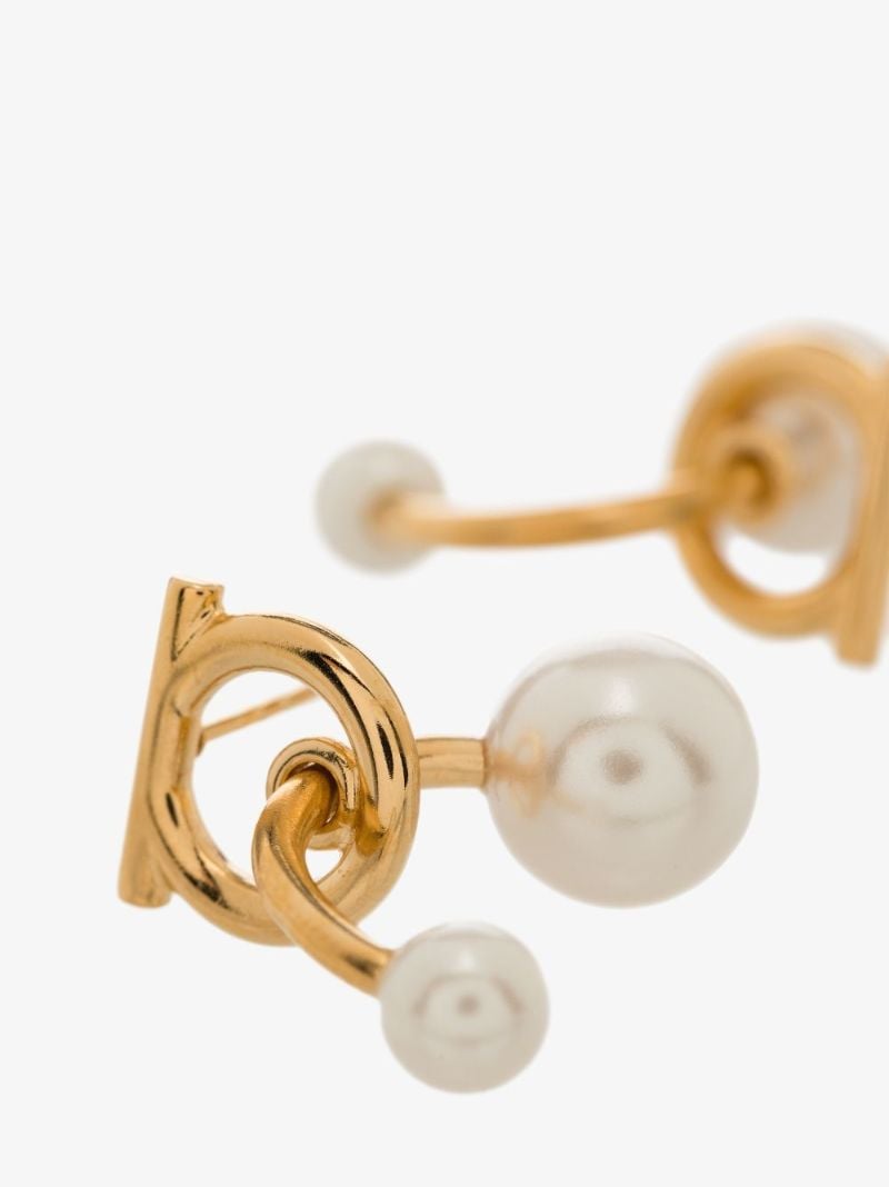 Gancini Pearl-embellished Earrings
