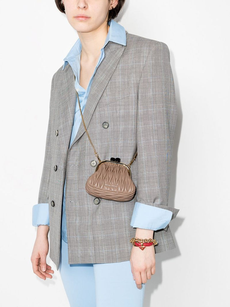 Neutral Belle Leather Mini Bag