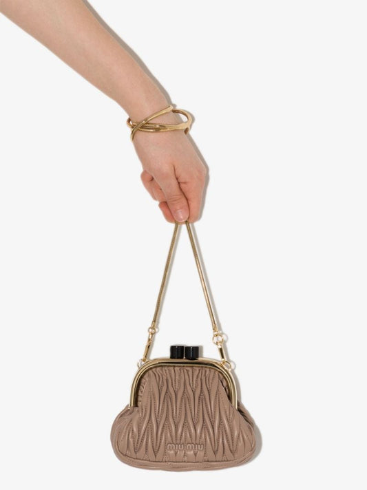 Neutral Belle Leather Mini Bag