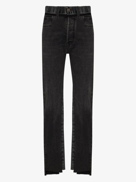 Two Tone Straight Leg Jeans