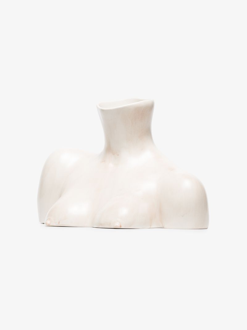 Neutral Breast Friend Earthenware Vase