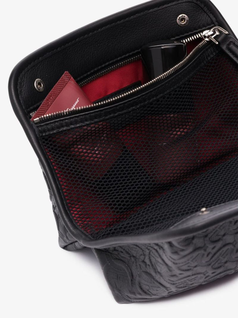 Gancini Embossed Leather Shoe Care Set