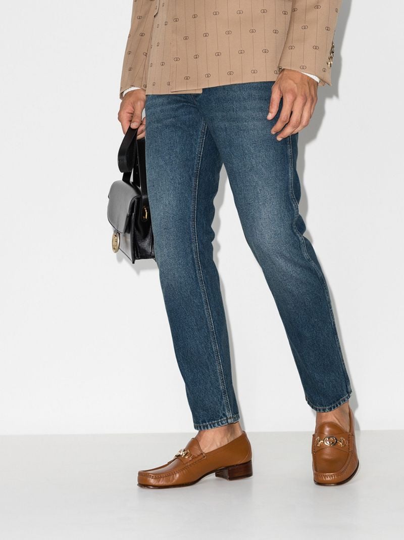 Cropped Straight Leg Jeans