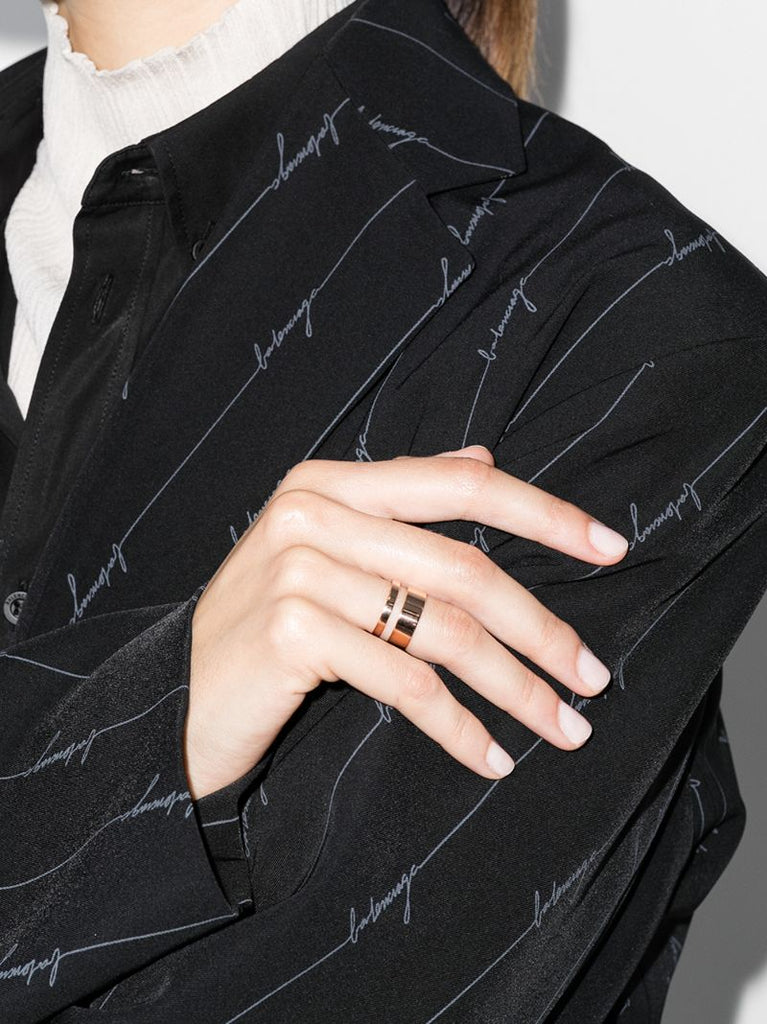 18k Rose Gold Berbere Module Double Ring