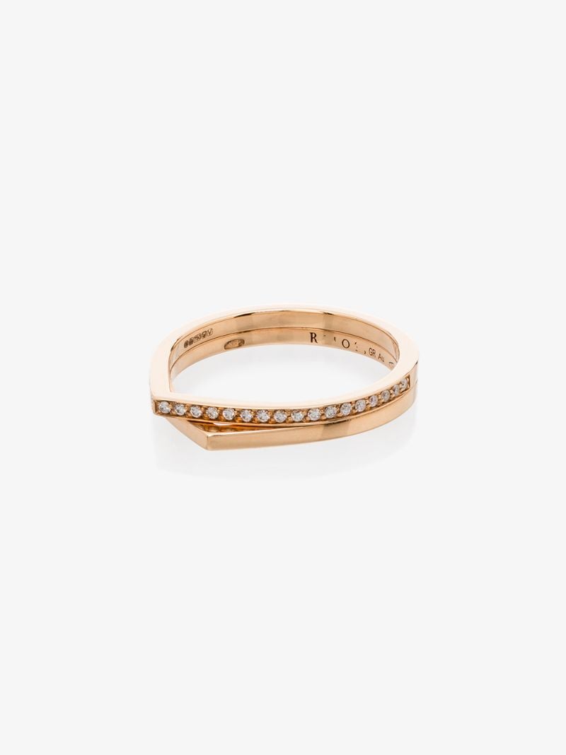 18k Rose Gold Antifer Diamond Ring