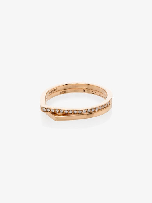 18k Rose Gold Antifer Diamond Ring