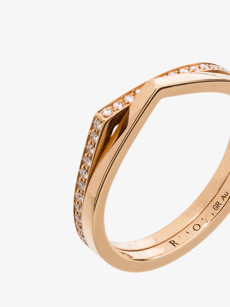 18k Rose Gold Antifer Diamond Ring