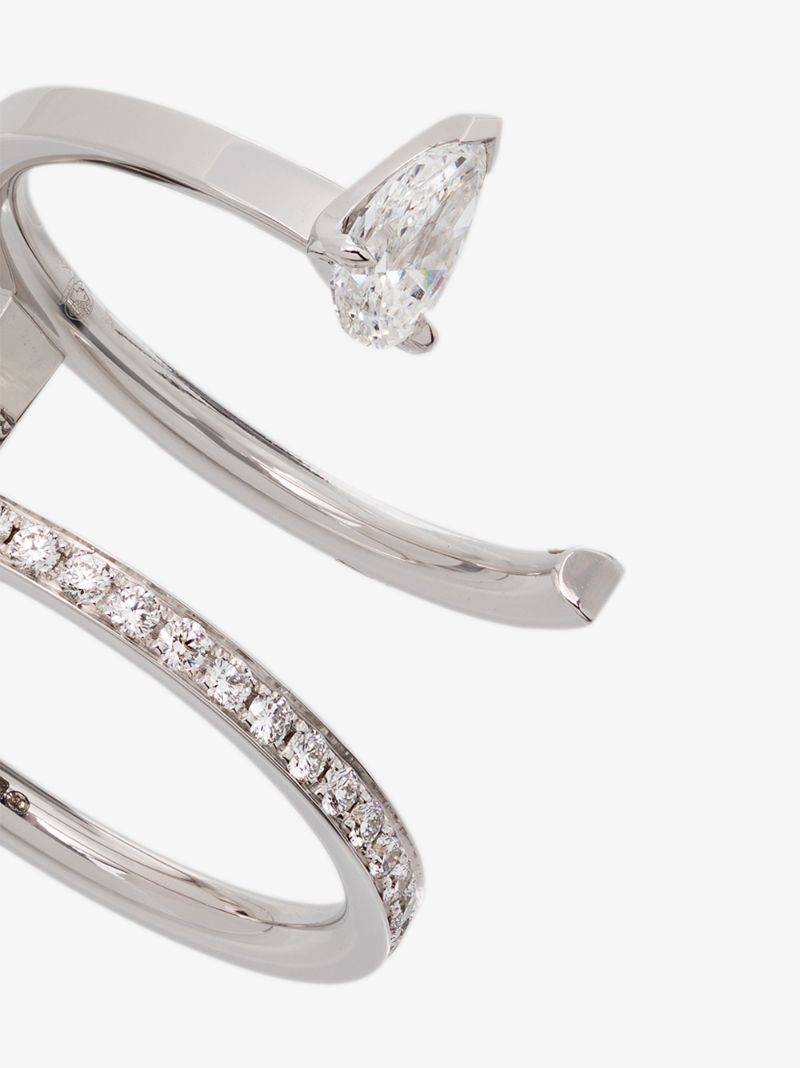 18k White Gold Serti Sur Vide Diamond Ring