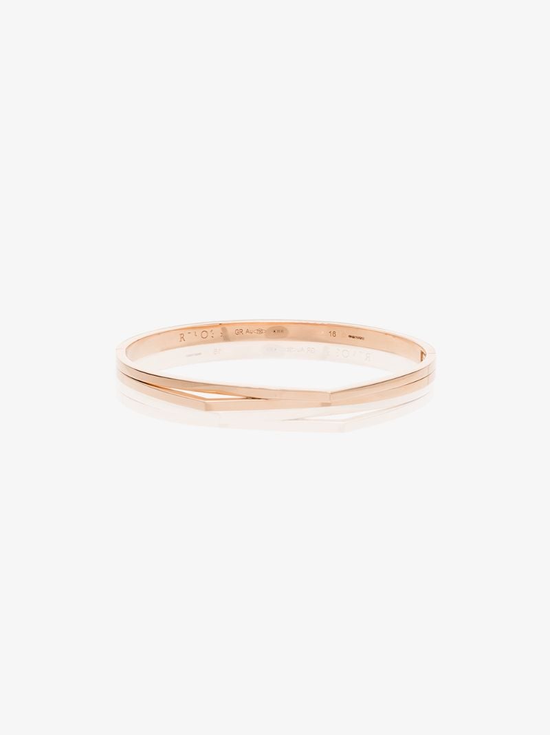 18k Rose Gold Antifer Double Bangle Bracelet