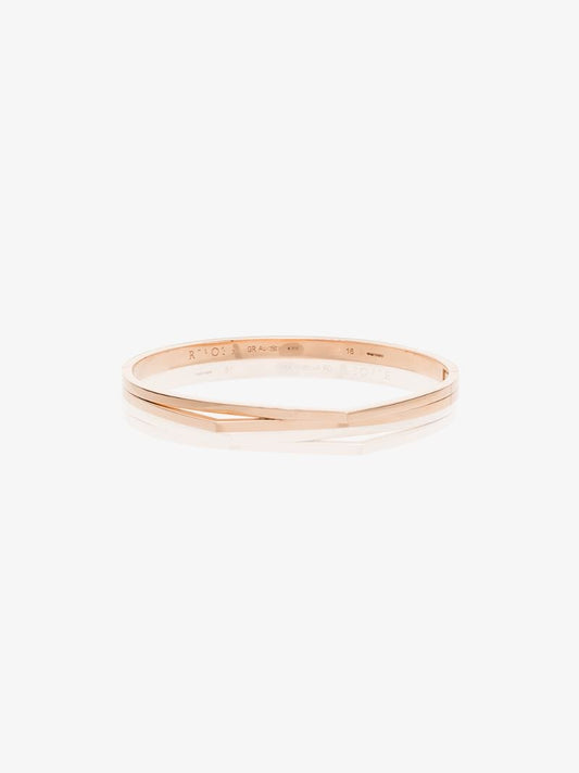18k Rose Gold Antifer Double Bangle Bracelet