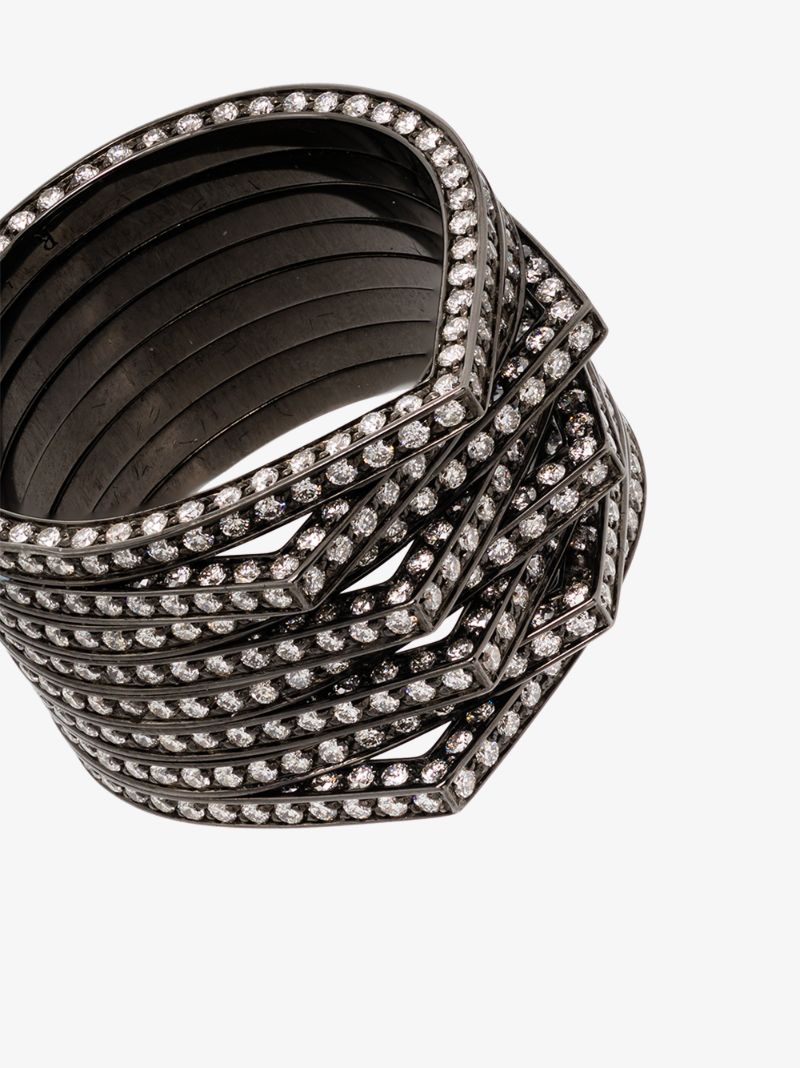 18k Black Gold Antifer Diamond Ring