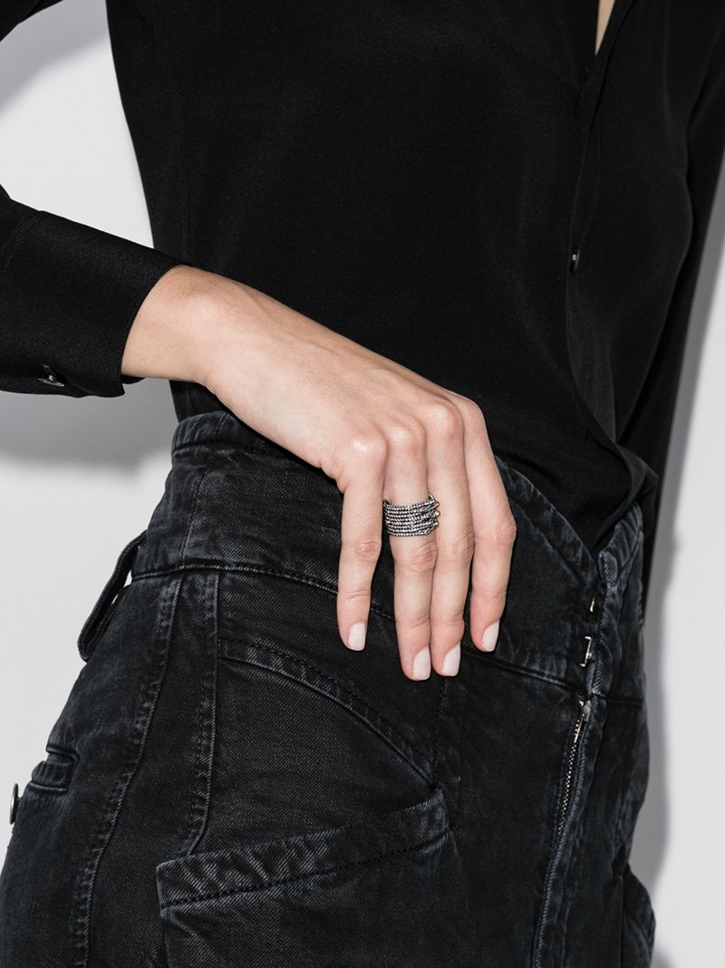 18k Black Gold Antifer Diamond Ring